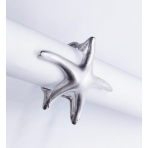 Ασημί δαχτυλίδι αστερίας Δαχτυλίδια