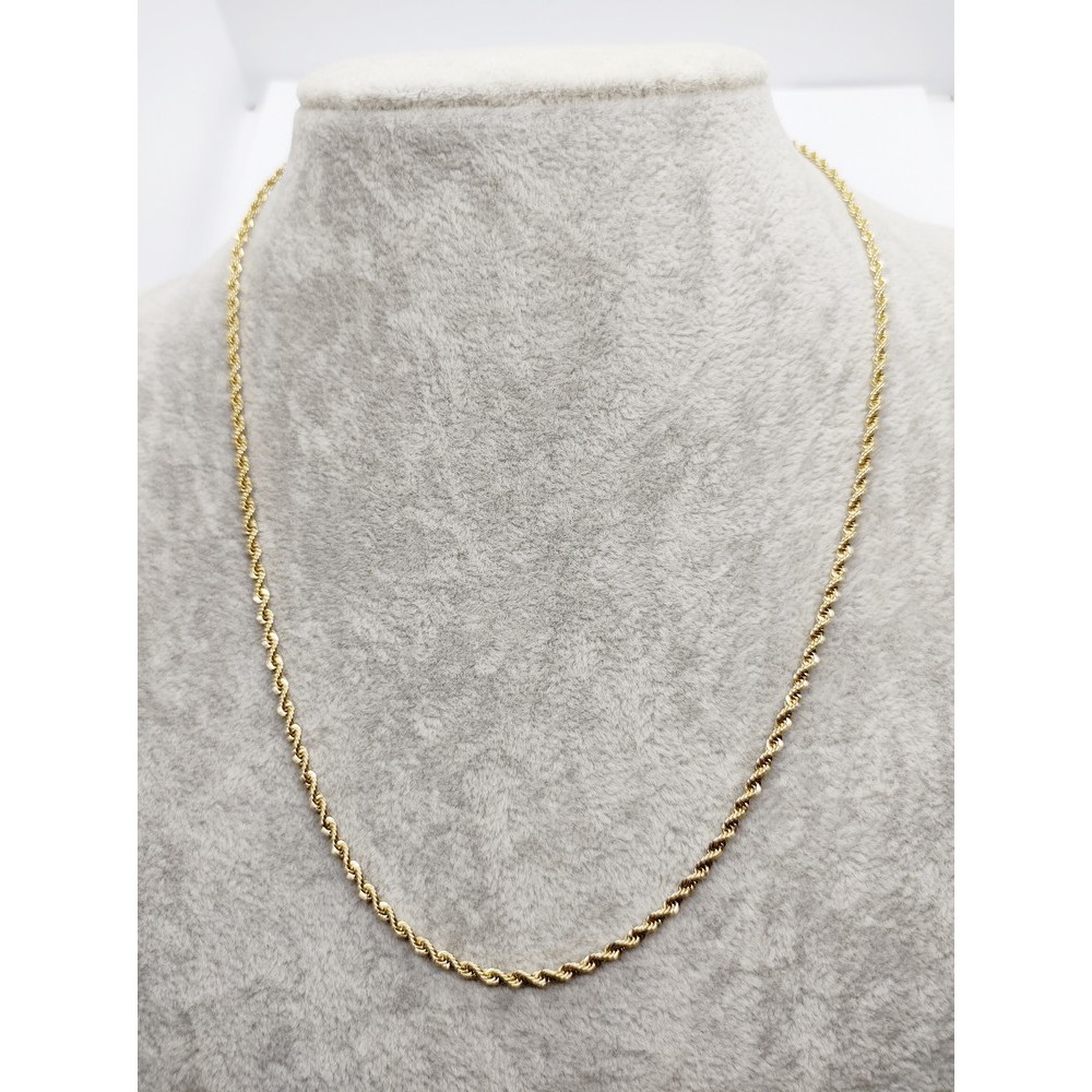 UNISEX αλυσίδα λαιμού τύπου Rope από χρυσό ατσάλι Κολιέ