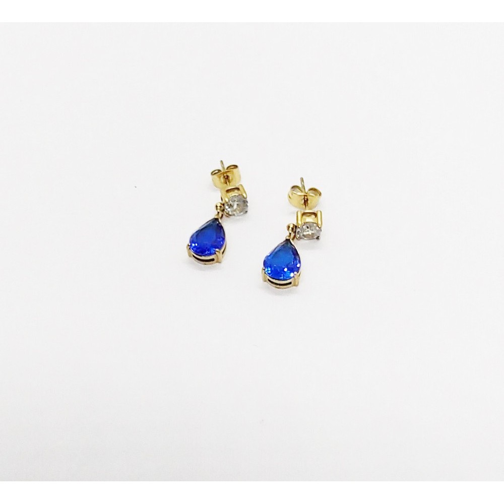 Blue steel clearance earrings
