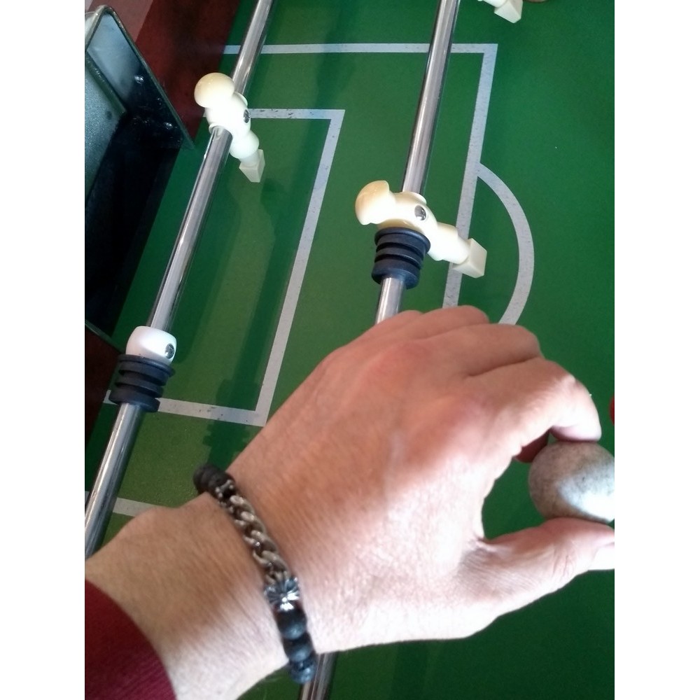 Bracelet made of natural lava and  stainless steel Bracelets