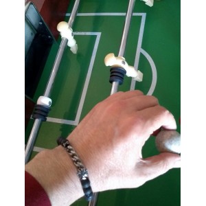 Bracelet made of natural lava and  stainless steel Bracelets
