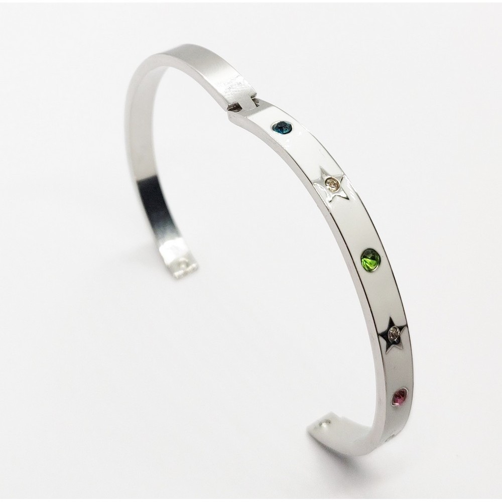 Buy online Sparkling Wide Studded Handcuff Bracelet from fashion jewellery  for Women by Odette for ₹1479 at 50% off | 2023 Limeroad.com
